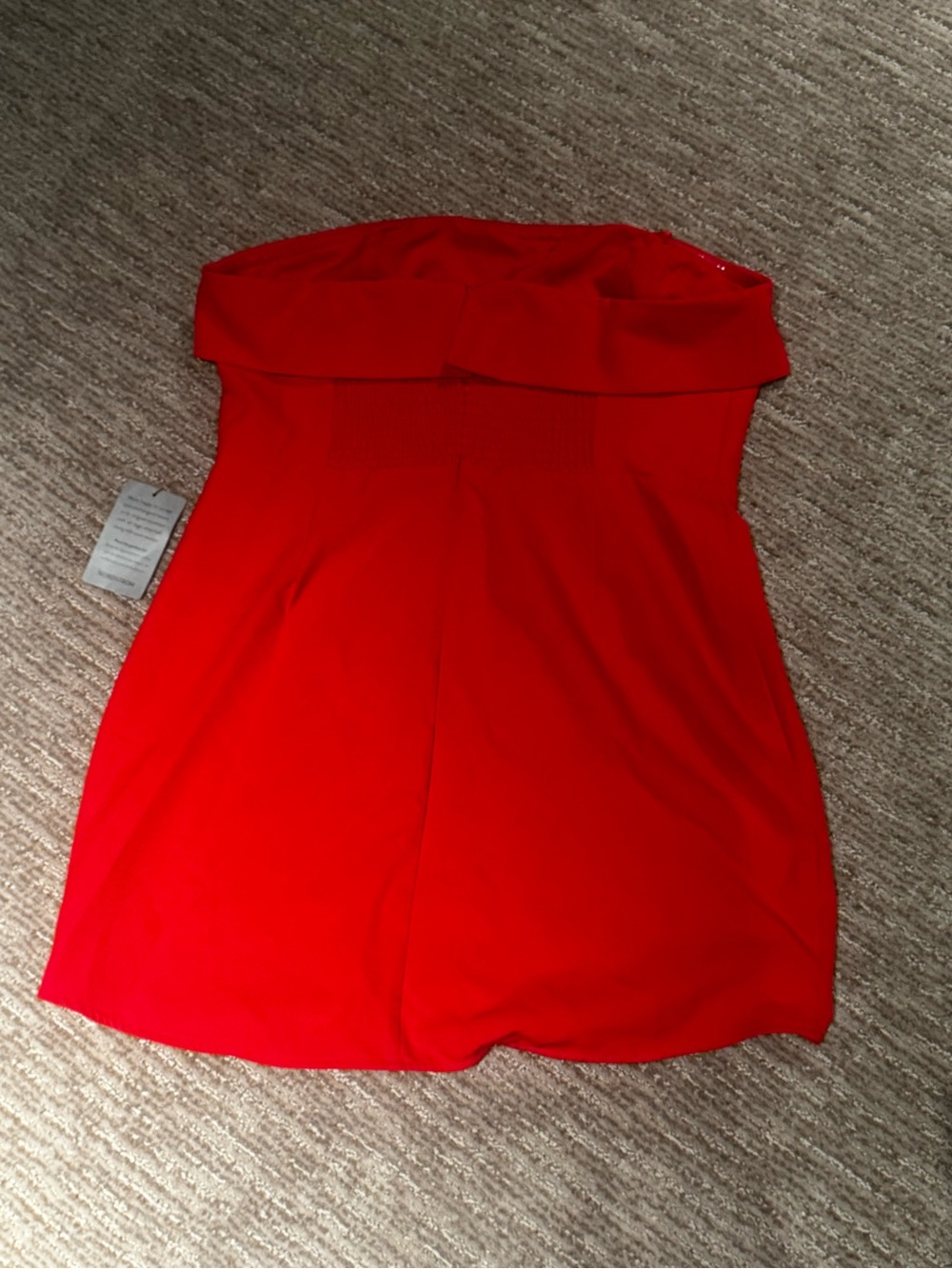 Astr The Label Strapless Red Mini Dress - Clean Silhouette - Picture 6 of 6
